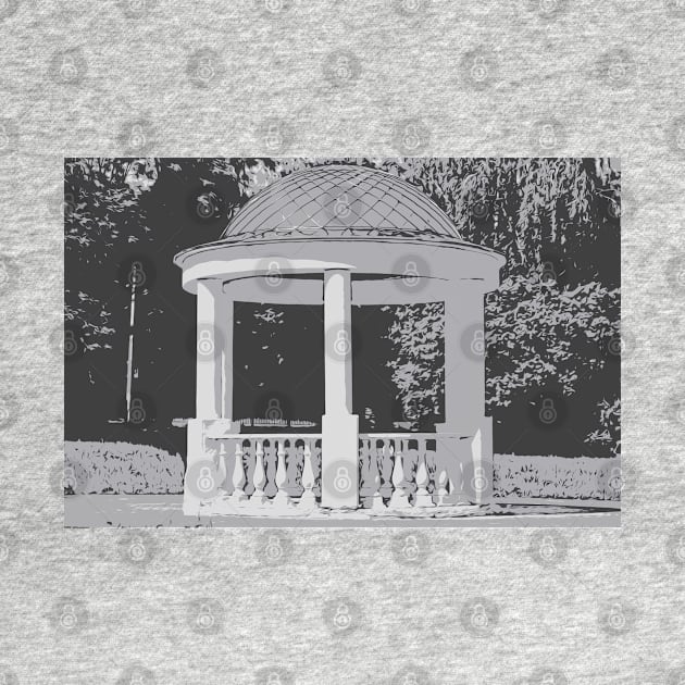 Gazebo in the park by EvgeniiV